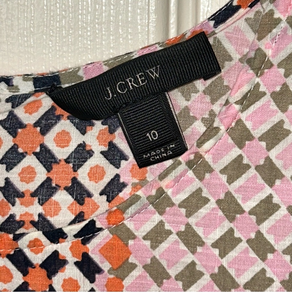 J. Crew Geometric Patterned Blouse - image 3